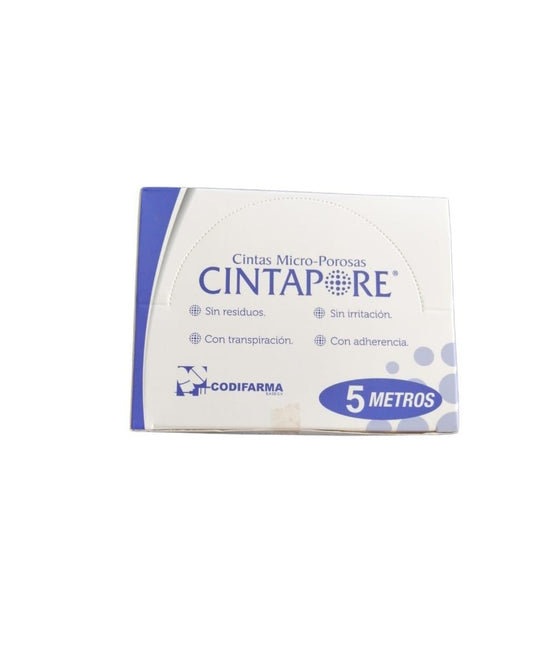 Cintapore 2.5x5 mts. blanco c/12